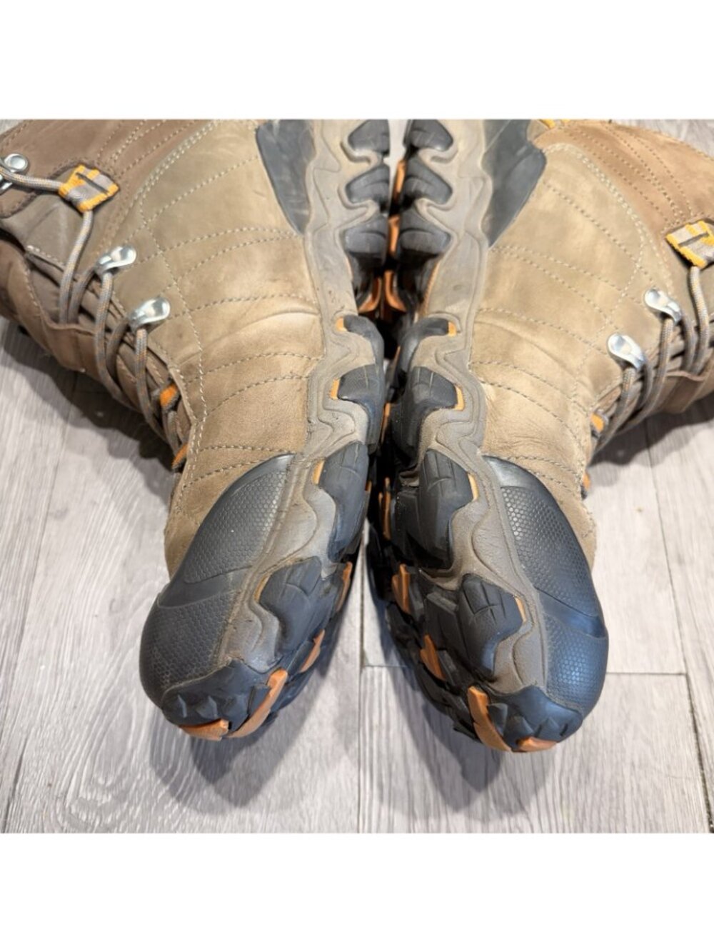 Oboz Bridger Mid Hiking Boots Men's 14 Brown B Dry Waterproof Leather Rugged - Picture 9 of 12